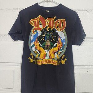 Vintage DIO 1985 Sacred Heart Tour T Shirt  L Large Short Sleeve